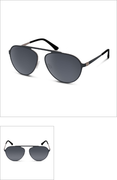 Audi サングラス Aviator（ダークグレー/サンド）