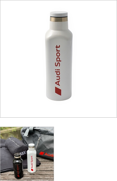 Audi Sport サーモボトル 480ml (ホワイト)