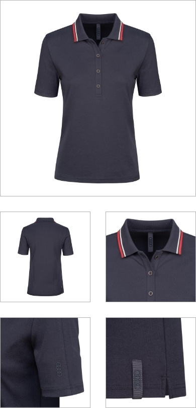 Audi Poloshirt, Womens, dark grey S