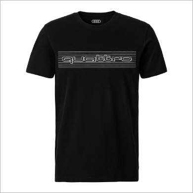 quattro メンズTシャツ（ブラック）