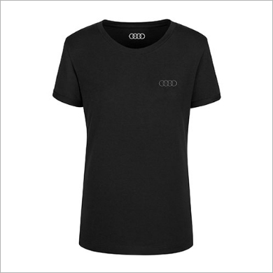 Audi Rings レディース Tシャツ（ブラック）