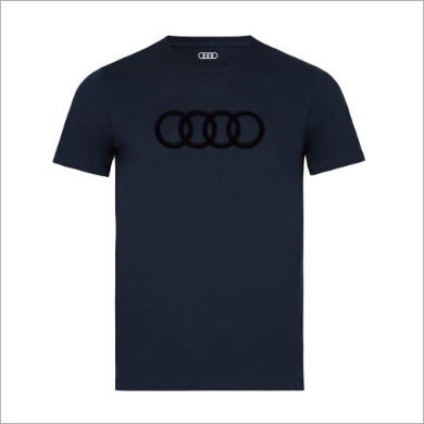 Audi Rings メンズ Tシャツ（ダークブルー）