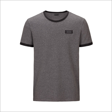 Audi 4rings メンズＴシャツ (グレー）