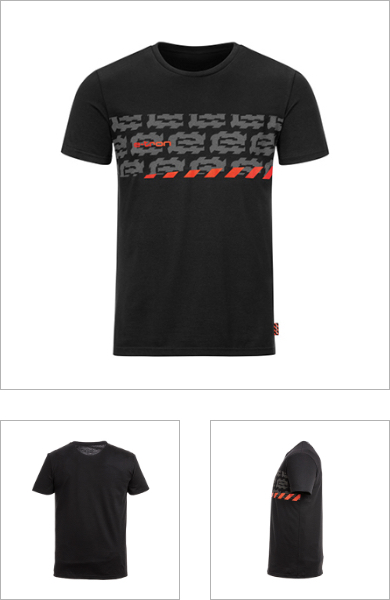 Audi e-tron メンズＴシャツ（ブラック）