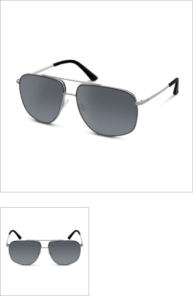 Audi サングラス Aviator（ダークグレー/サンド）